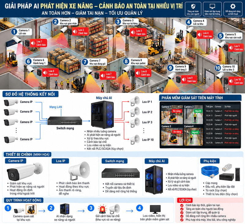 giải pháp AI phát hiện xe nâng